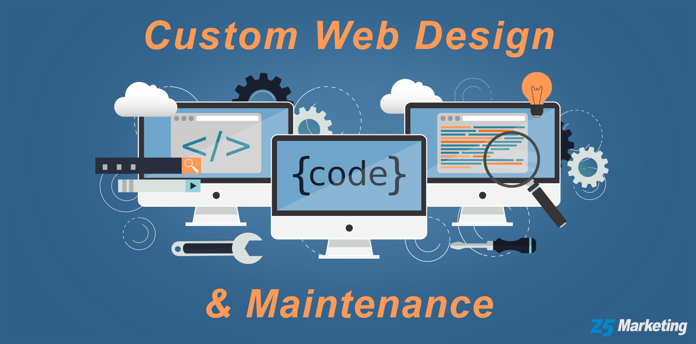 Custom web design and maintenance